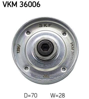 Deflection/Guide Pulley, V-ribbed belt - VKM 36006 SKF